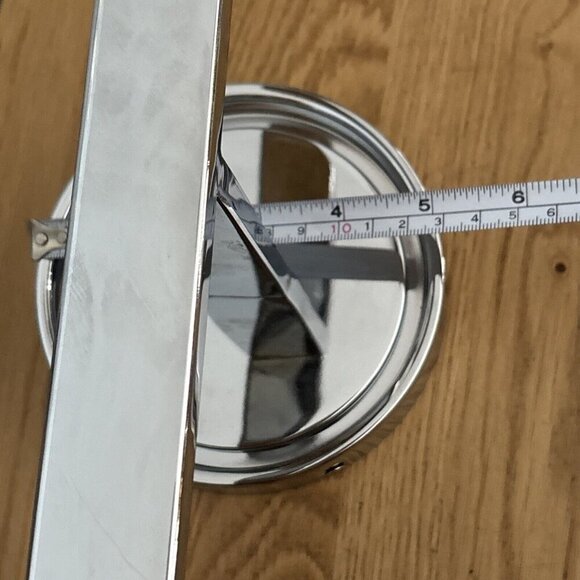 West Elm Sculptural Double Sconce Polished Nickel Clear Globe Bathroom light - Picture 8 of 16